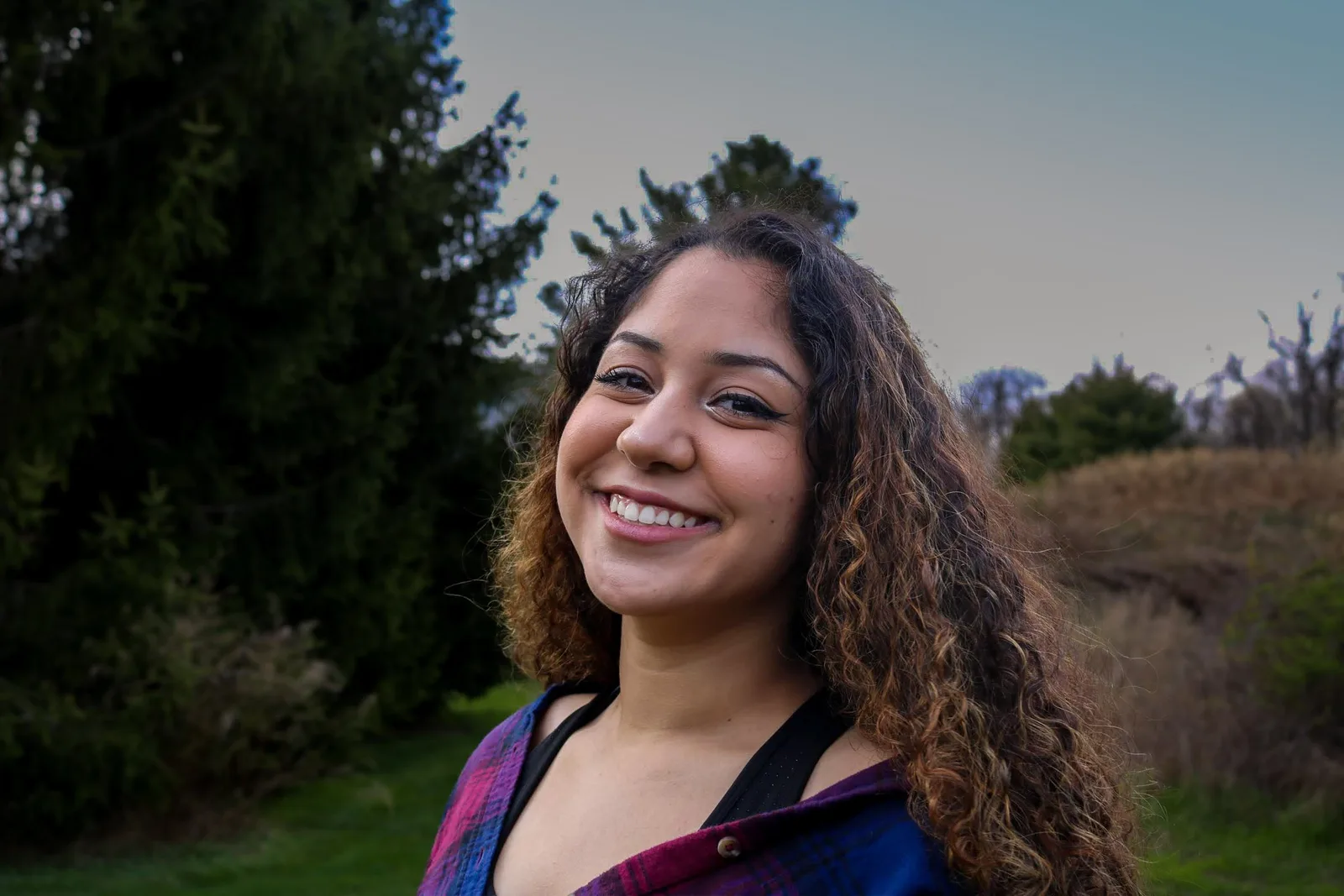 A spring portrait session photographed at golden hour in Hopatcong, New Jersey
